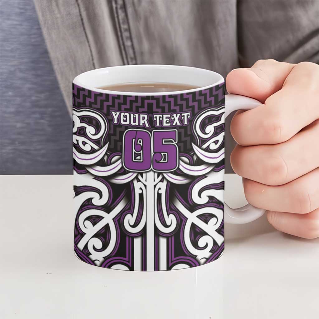 Custom Aotearoa Rangitane Ceramic Mug Maori Tribal Pattern Mix Poutama LT05 - Polynesian Pride
