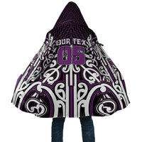 Custom Aotearoa Rangitane Cloak Maori Tribal Pattern Mix Poutama LT05 Unisex Purple - Polynesian Pride
