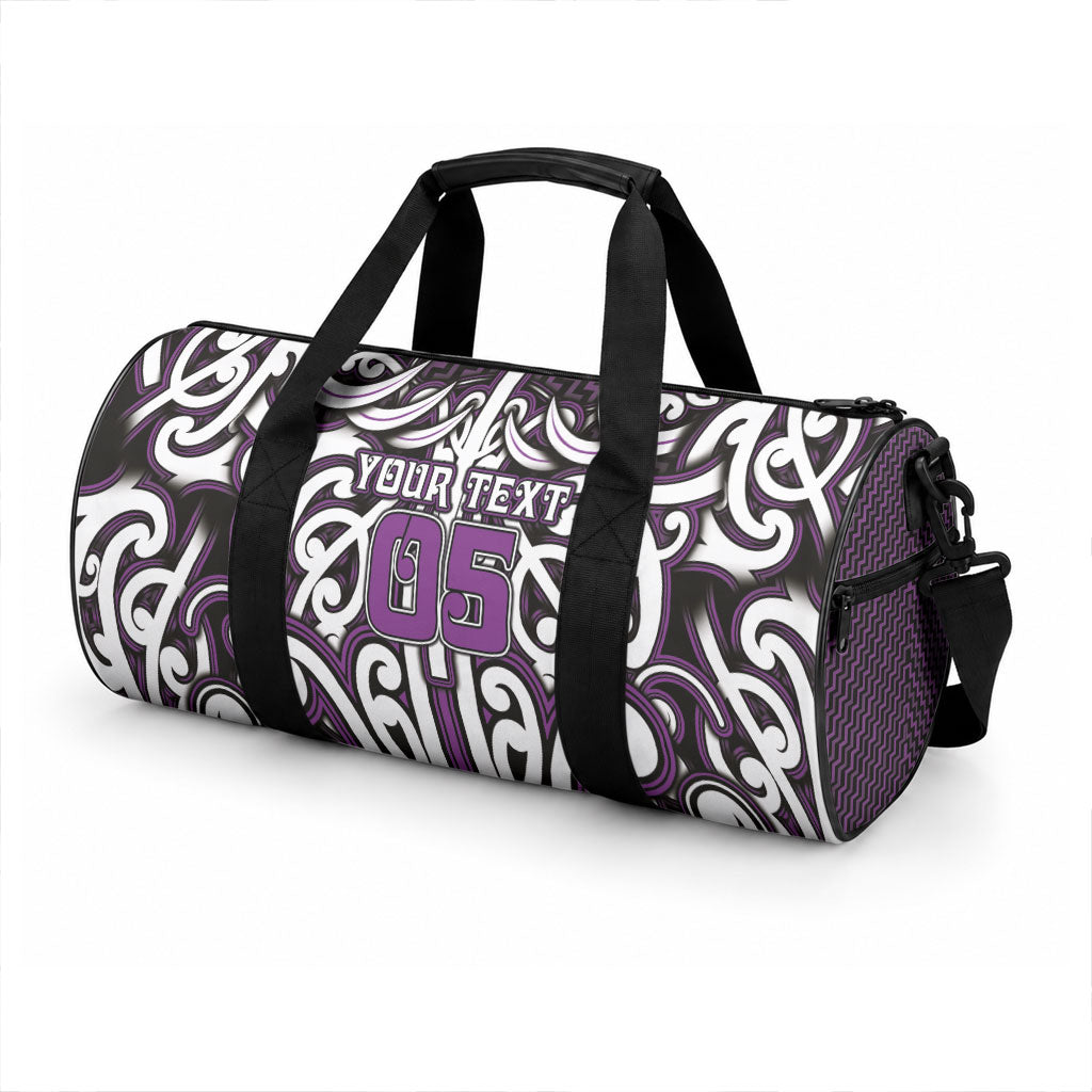 Custom Aotearoa Rangitane Duffle Bag Maori Tribal Pattern Mix Poutama LT05 - Polynesian Pride