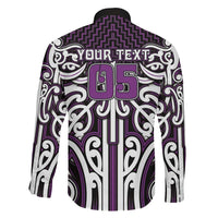 Custom Aotearoa Rangitane Family Matching Long Sleeve Bodycon Dress and Hawaiian Shirt Maori Tribal Pattern Mix Poutama
