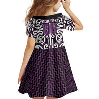 Custom Aotearoa Rangitane Family Matching Off The Shoulder Long Sleeve Dress and Hawaiian Shirt Maori Tribal Pattern Mix Poutama