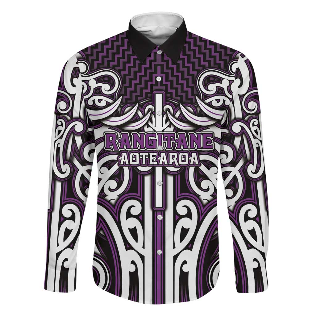 Custom Aotearoa Rangitane Family Matching Short Sleeve Bodycon Dress and Hawaiian Shirt Maori Tribal Pattern Mix Poutama