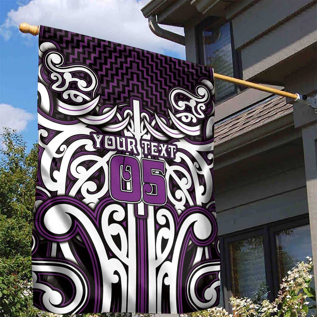 Custom Aotearoa Rangitane Garden Flag Maori Tribal Pattern Mix Poutama LT05 - Polynesian Pride