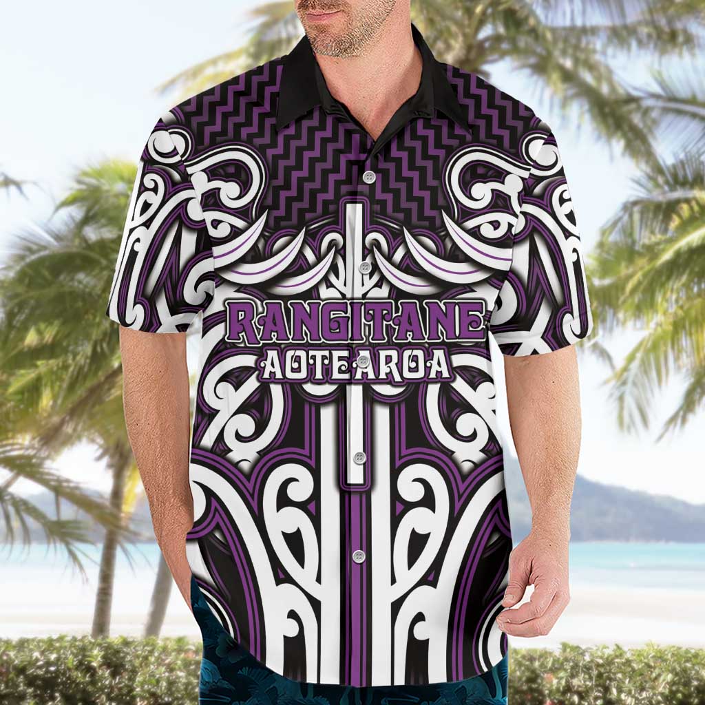 Custom Aotearoa Rangitane Hawaiian Shirt Maori Tribal Pattern Mix Poutama LT05 - Polynesian Pride