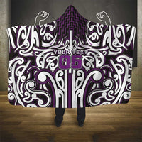 Custom Aotearoa Rangitane Hooded Blanket Maori Tribal Pattern Mix Poutama LT05 - Polynesian Pride
