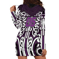 Custom Aotearoa Rangitane Hoodie Dress Maori Tribal Pattern Mix Poutama LT05 - Polynesian Pride