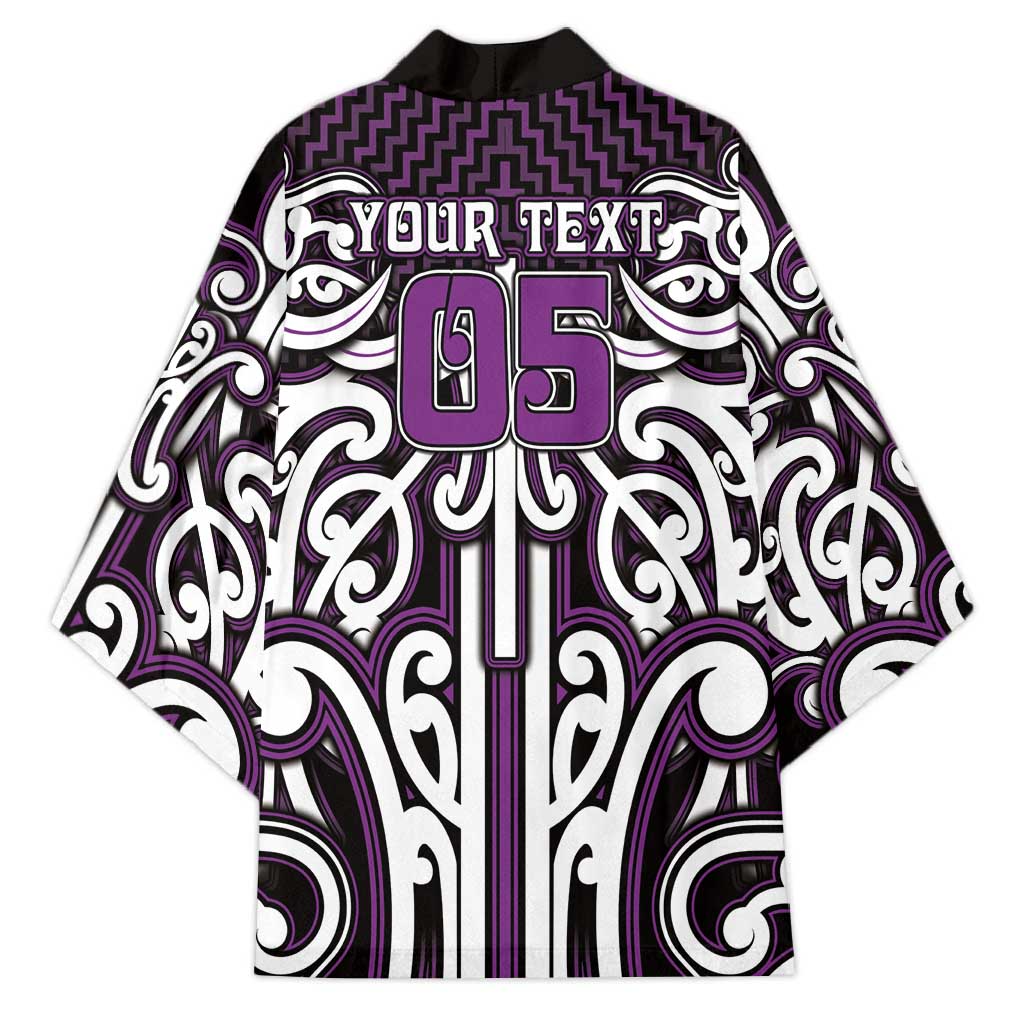 Custom Aotearoa Rangitane Kimono Maori Tribal Pattern Mix Poutama LT05 - Polynesian Pride