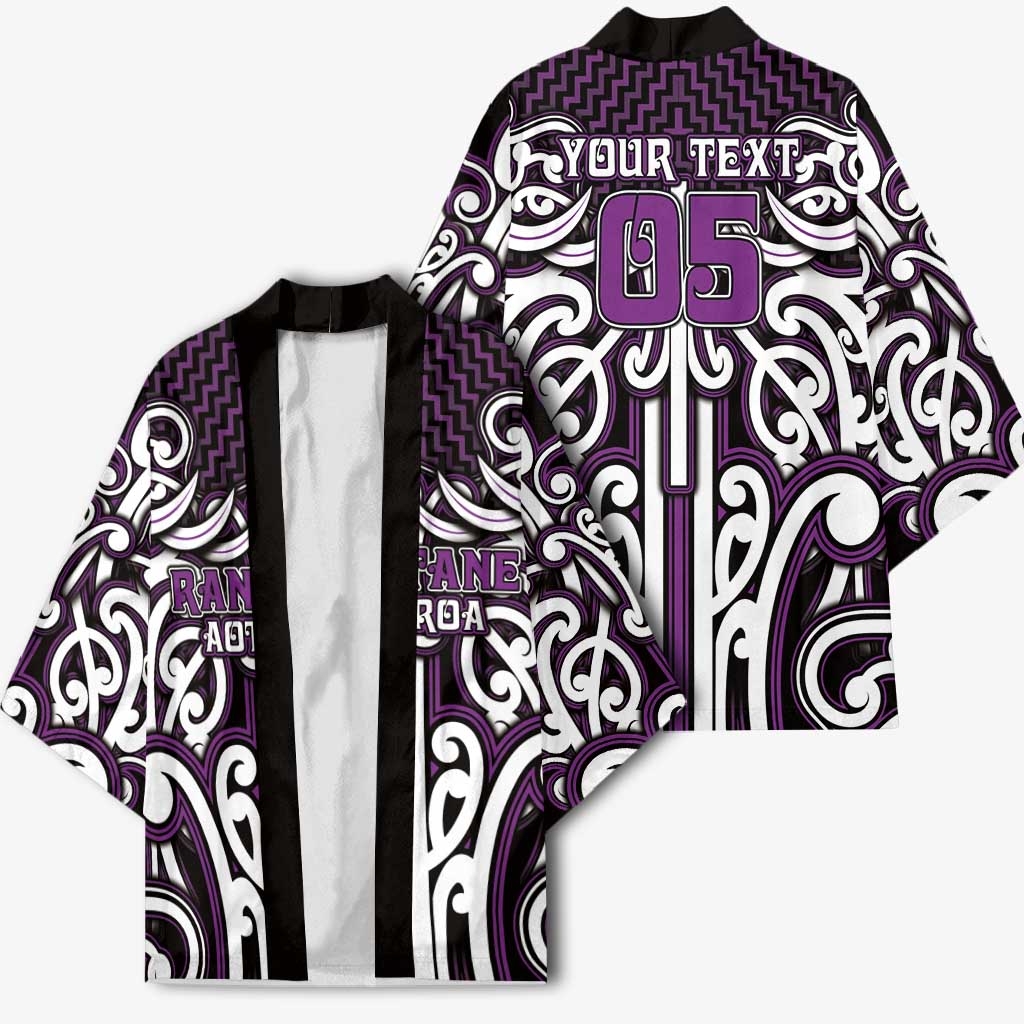 Custom Aotearoa Rangitane Kimono Maori Tribal Pattern Mix Poutama LT05 - Polynesian Pride