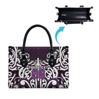 Custom Aotearoa Rangitane Leather Bag Maori Tribal Pattern Mix Poutama LT05 - Polynesian Pride