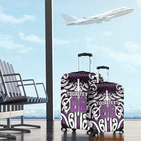 Custom Aotearoa Rangitane Luggage Cover Maori Tribal Pattern Mix Poutama LT05 - Polynesian Pride