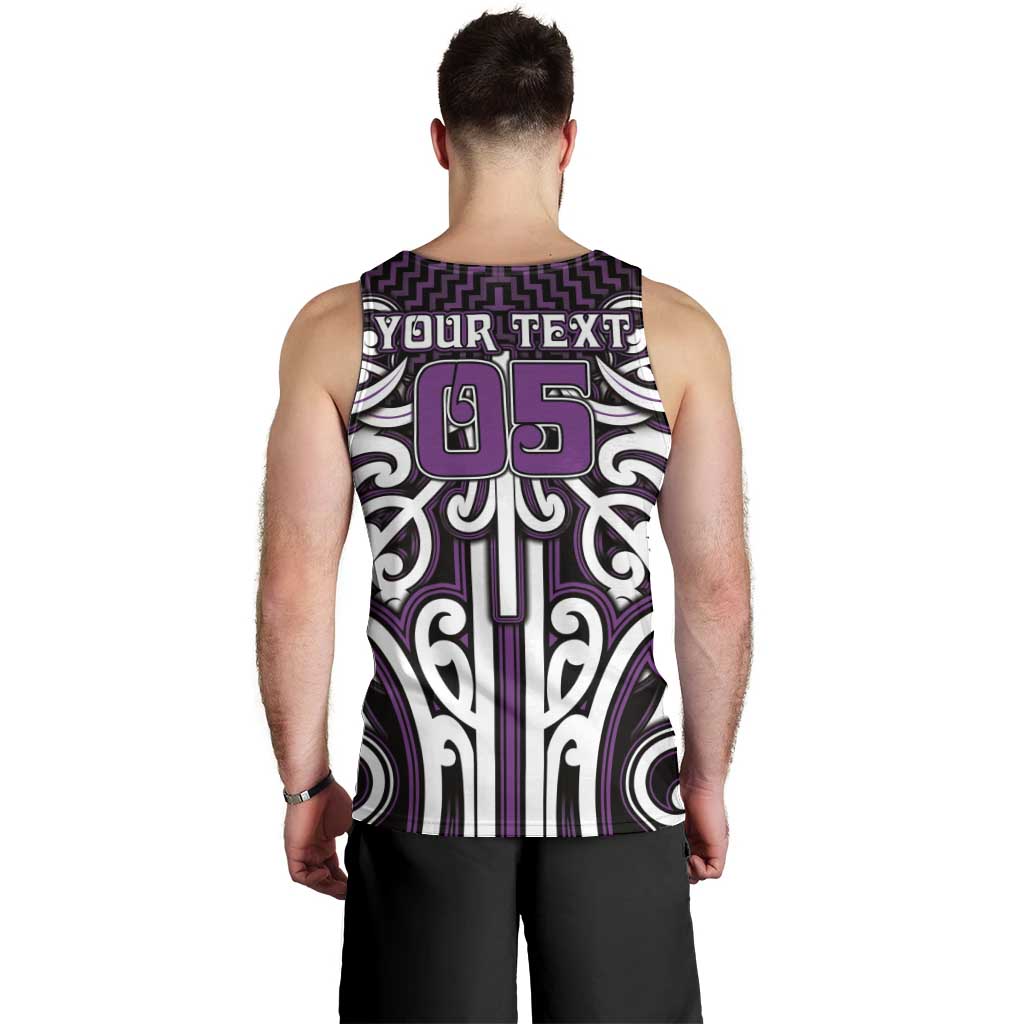 Custom Aotearoa Rangitane Men Tank Top Maori Tribal Pattern Mix Poutama LT05 - Polynesian Pride