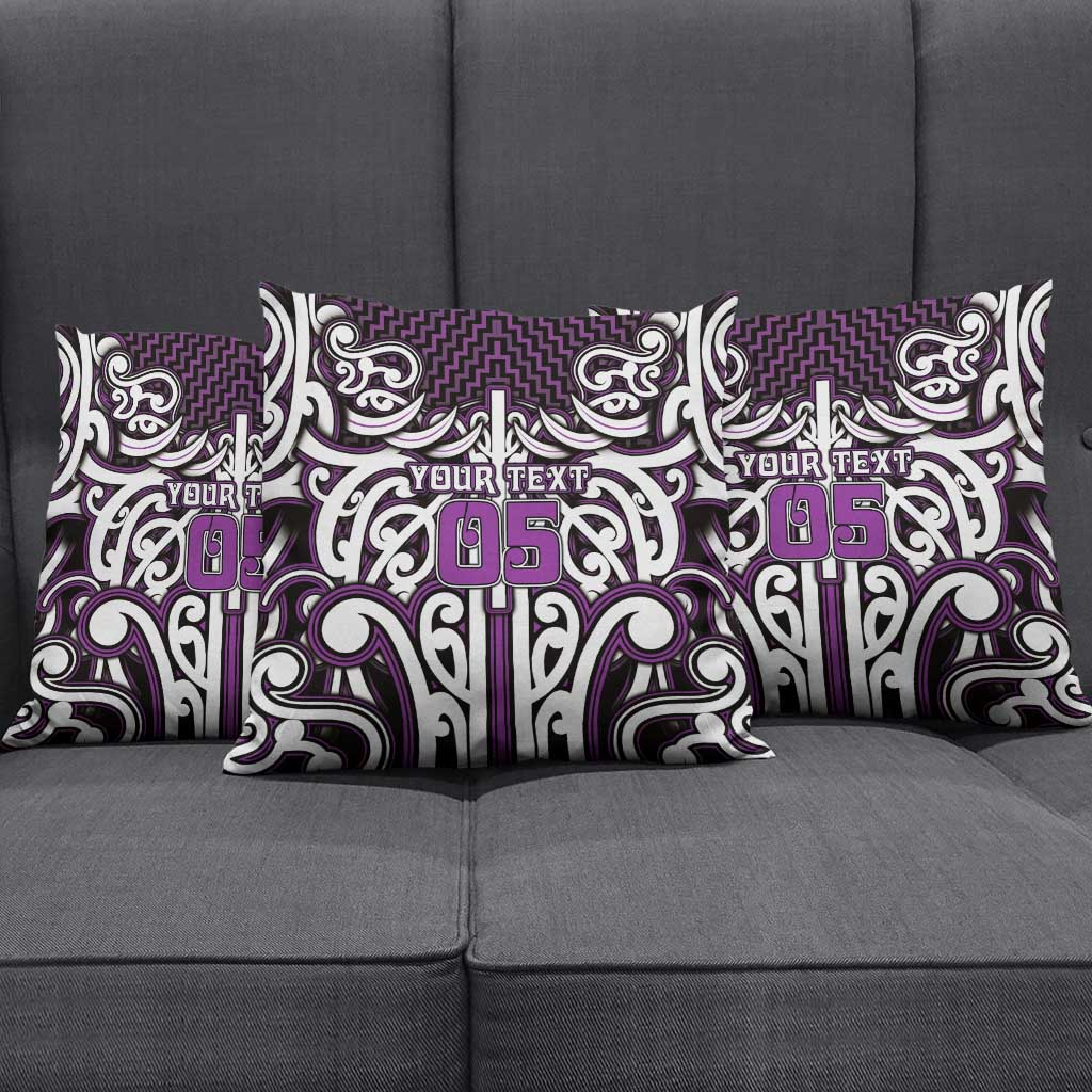 Custom Aotearoa Rangitane Pillow Cover Maori Tribal Pattern Mix Poutama LT05 - Polynesian Pride