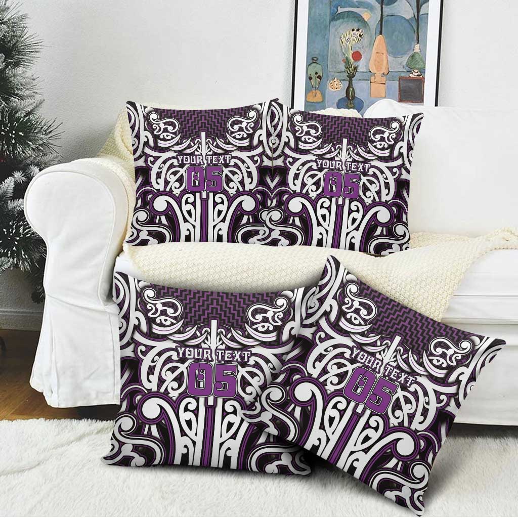Custom Aotearoa Rangitane Pillow Cover Maori Tribal Pattern Mix Poutama LT05 - Polynesian Pride
