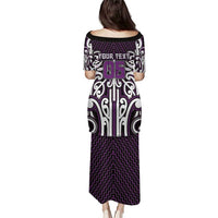 Custom Aotearoa Rangitane Puletasi Maori Tribal Pattern Mix Poutama LT05 - Polynesian Pride
