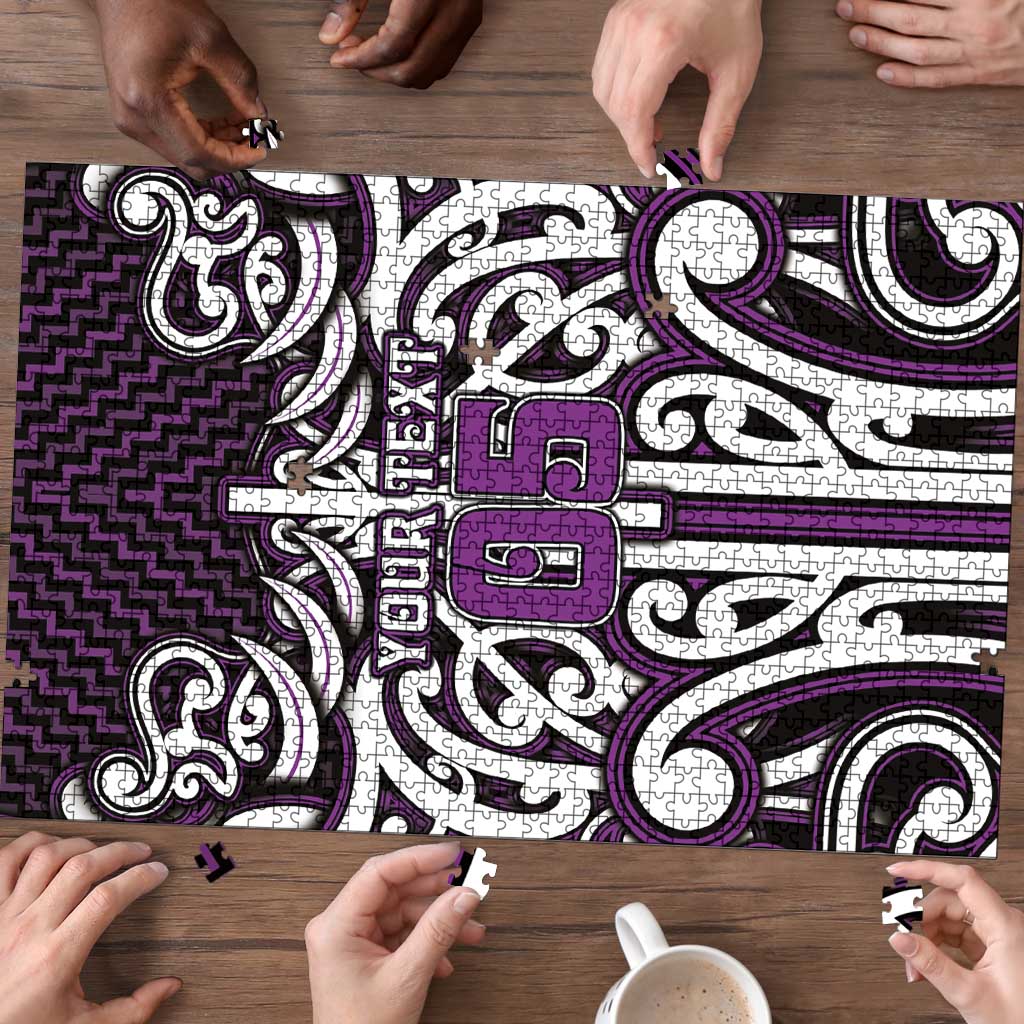 Custom Aotearoa Rangitane Puzzle Maori Tribal Pattern Mix Poutama LT05 - Polynesian Pride