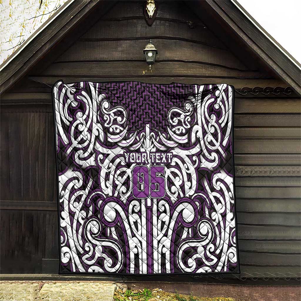 Custom Aotearoa Rangitane Quilt Maori Tribal Pattern Mix Poutama LT05 - Polynesian Pride
