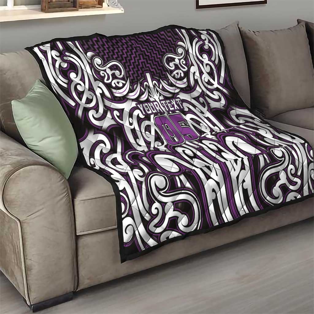 Custom Aotearoa Rangitane Quilt Maori Tribal Pattern Mix Poutama LT05 - Polynesian Pride