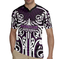Custom Aotearoa Rangitane Rugby Jersey Maori Tribal Pattern Mix Poutama LT05 - Polynesian Pride