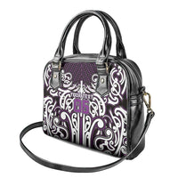 Custom Aotearoa Rangitane Shoulder Handbag Maori Tribal Pattern Mix Poutama LT05 - Polynesian Pride