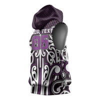 Custom Aotearoa Rangitane Sleeveless Hoodie Maori Tribal Pattern Mix Poutama LT05 - Polynesian Pride