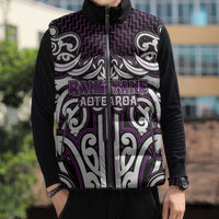 Custom Aotearoa Rangitane Sleeveless Puffer Jacket Maori Tribal Pattern Mix Poutama LT05 - Polynesian Pride