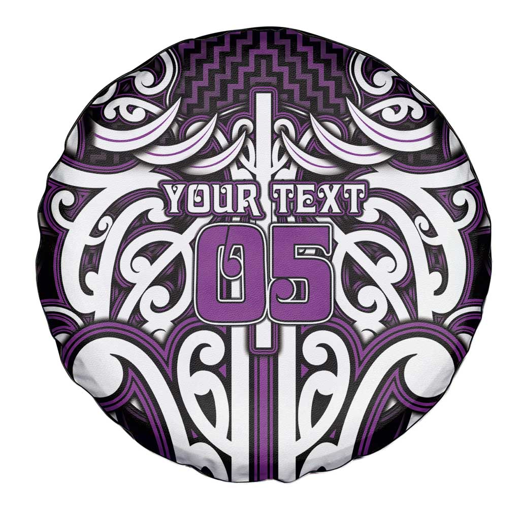Custom Aotearoa Rangitane Spare Tire Cover Maori Tribal Pattern Mix Poutama LT05 - Polynesian Pride