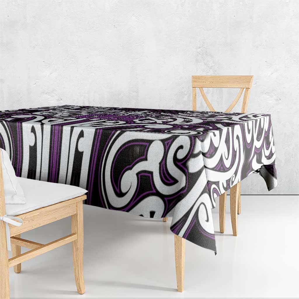 Custom Aotearoa Rangitane Tablecloth Maori Tribal Pattern Mix Poutama LT05 - Polynesian Pride