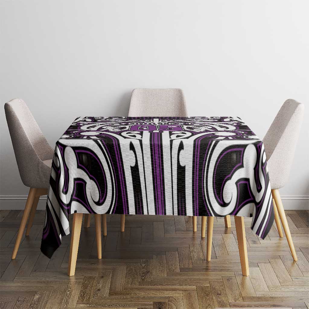 Custom Aotearoa Rangitane Tablecloth Maori Tribal Pattern Mix Poutama LT05 - Polynesian Pride
