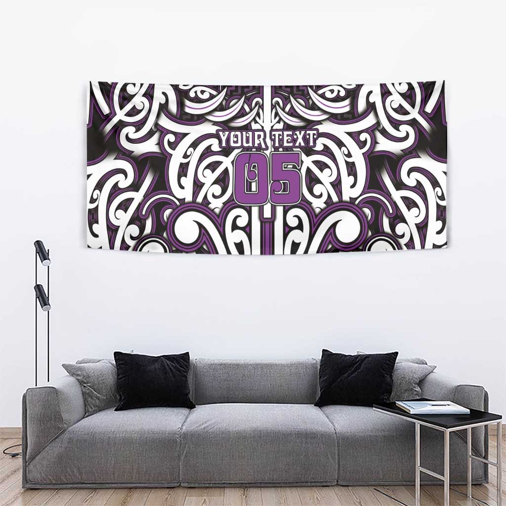 Custom Aotearoa Rangitane Tapestry Maori Tribal Pattern Mix Poutama LT05 - Polynesian Pride