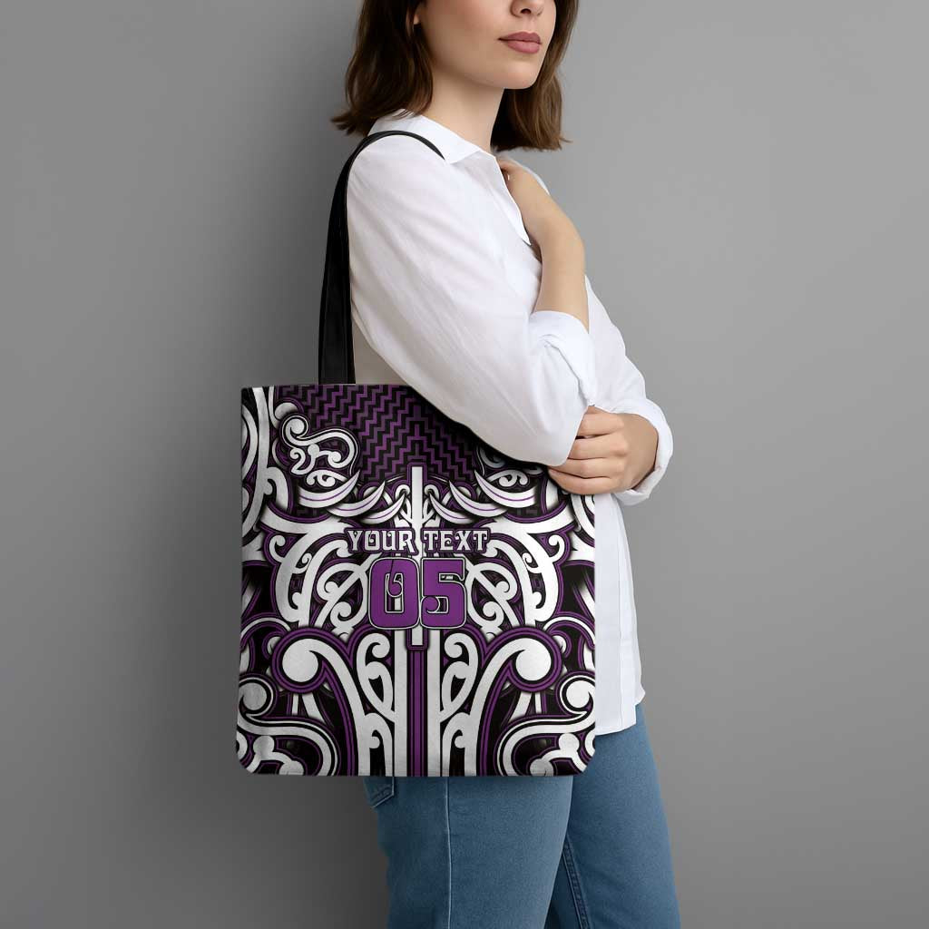 Custom Aotearoa Rangitane Tote Bag Maori Tribal Pattern Mix Poutama LT05 - Polynesian Pride