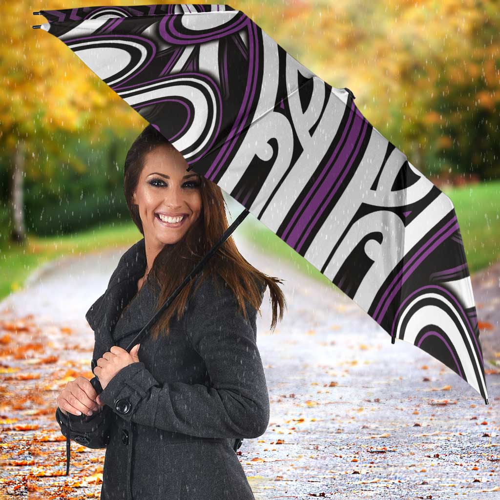 Custom Aotearoa Rangitane Umbrella Maori Tribal Pattern Mix Poutama LT05 - Polynesian Pride