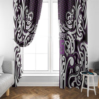 Custom Aotearoa Rangitane Window Curtain Maori Tribal Pattern Mix Poutama LT05 - Polynesian Pride