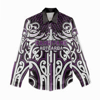 Custom Aotearoa Rangitane Women Casual Shirt Maori Tribal Pattern Mix Poutama LT05 - Polynesian Pride