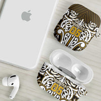 Custom Aotearoa Taranaki AirPods Case Maori Tribal Pattern Mix Poutama LT05 - Polynesian Pride