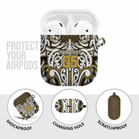 Custom Aotearoa Taranaki AirPods Case Maori Tribal Pattern Mix Poutama LT05 - Polynesian Pride