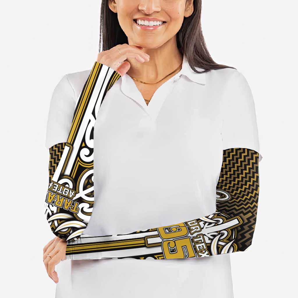 Custom Aotearoa Taranaki Arm Sleeves Maori Tribal Pattern Mix Poutama LT05 - Polynesian Pride