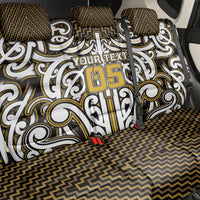 Custom Aotearoa Taranaki Back Car Seat Cover Maori Tribal Pattern Mix Poutama LT05 - Polynesian Pride