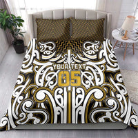 Custom Aotearoa Taranaki Bedding Set Maori Tribal Pattern Mix Poutama LT05 - Polynesian Pride