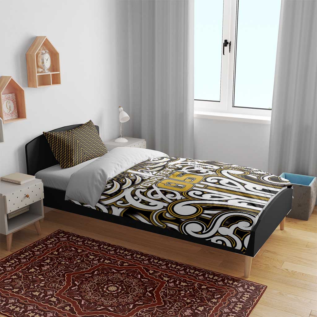 Custom Aotearoa Taranaki Bedding Set Maori Tribal Pattern Mix Poutama LT05 - Polynesian Pride