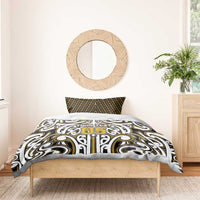 Custom Aotearoa Taranaki Bedding Set Maori Tribal Pattern Mix Poutama LT05 - Polynesian Pride