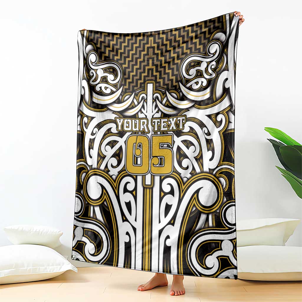 Custom Aotearoa Taranaki Blanket Maori Tribal Pattern Mix Poutama LT05 - Polynesian Pride