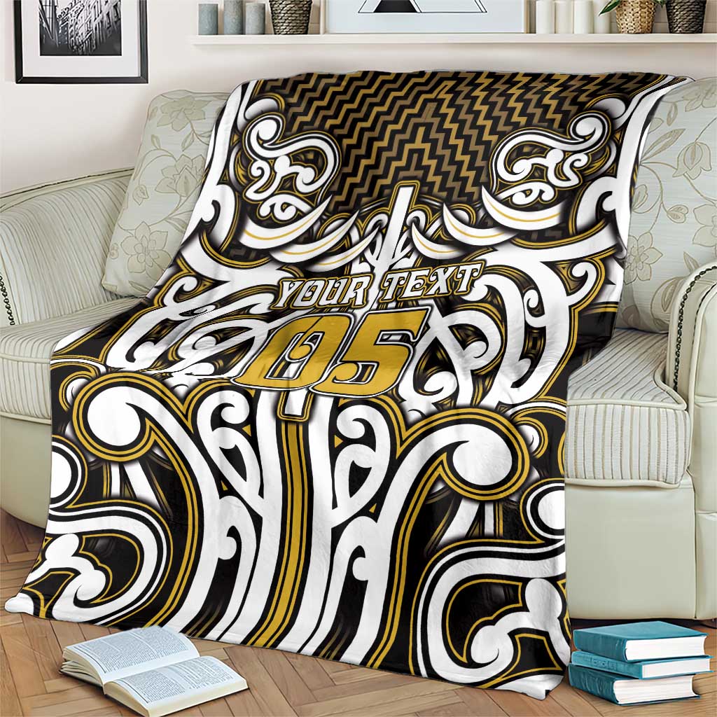 Custom Aotearoa Taranaki Blanket Maori Tribal Pattern Mix Poutama LT05 - Polynesian Pride