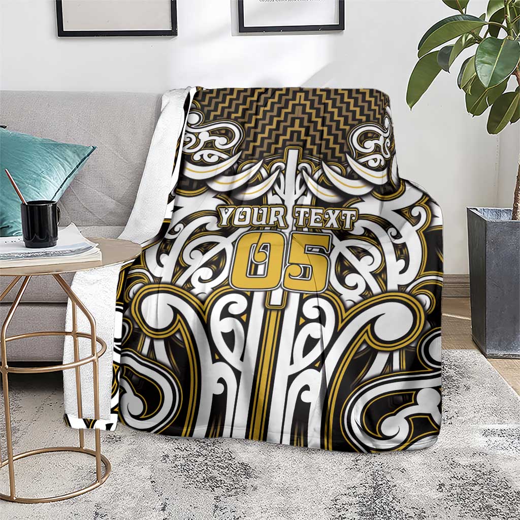Custom Aotearoa Taranaki Blanket Maori Tribal Pattern Mix Poutama LT05 - Polynesian Pride