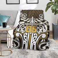 Custom Aotearoa Taranaki Blanket Maori Tribal Pattern Mix Poutama LT05 - Polynesian Pride