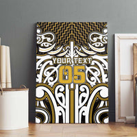 Custom Aotearoa Taranaki Canvas Wall Art Maori Tribal Pattern Mix Poutama LT05 - Polynesian Pride