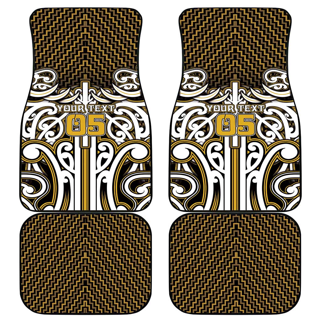 Custom Aotearoa Taranaki Car Mats Maori Tribal Pattern Mix Poutama LT05 - Polynesian Pride
