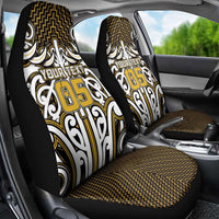 Custom Aotearoa Taranaki Car Seat Cover Maori Tribal Pattern Mix Poutama