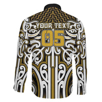 Custom Aotearoa Taranaki Family Matching Off Shoulder Short Dress and Hawaiian Shirt Maori Tribal Pattern Mix Poutama