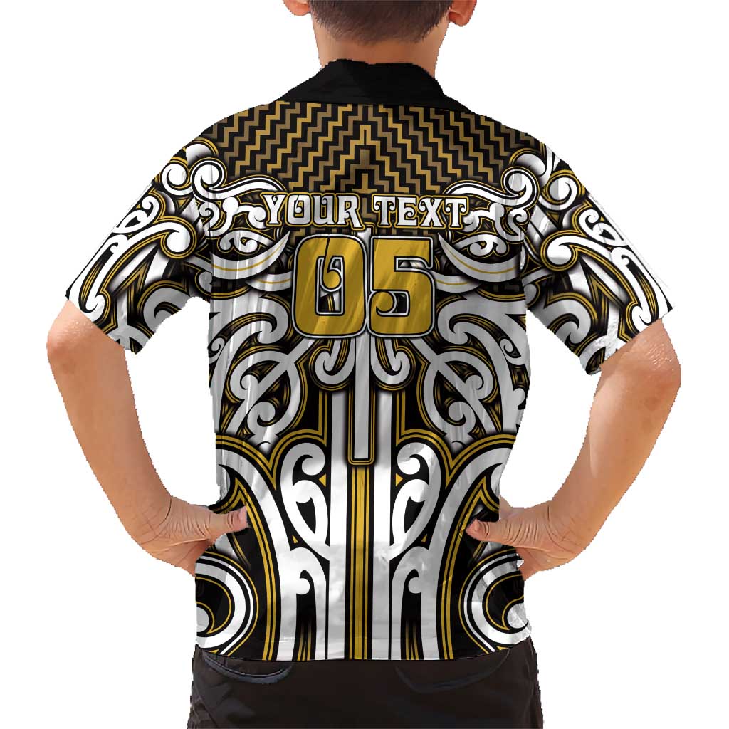Custom Aotearoa Taranaki Family Matching Summer Maxi Dress and Hawaiian Shirt Maori Tribal Pattern Mix Poutama