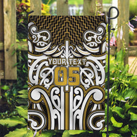 Custom Aotearoa Taranaki Garden Flag Maori Tribal Pattern Mix Poutama LT05 Garden Flag Yellow - Polynesian Pride